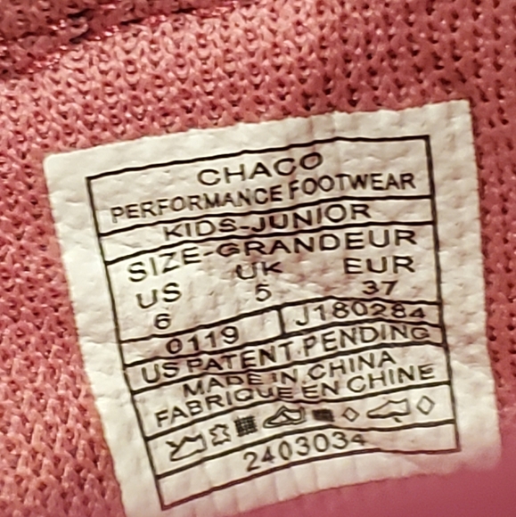 EUC Girls' Pink Chaco Odyssey Water/Play Shoes Sandals - Picture 5 of 10